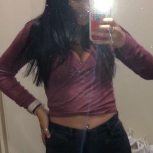 Forever 21 red/pink wrap top